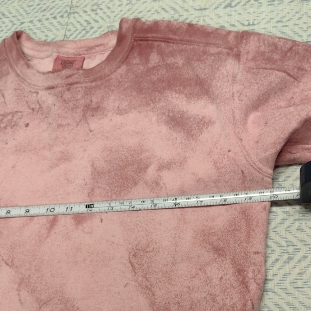Comfort Colors Women's Pink Sweatshirt Abstract Print. - Picture 4 of 7